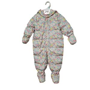 -Gap Baby Floral Puffer Snowsuit